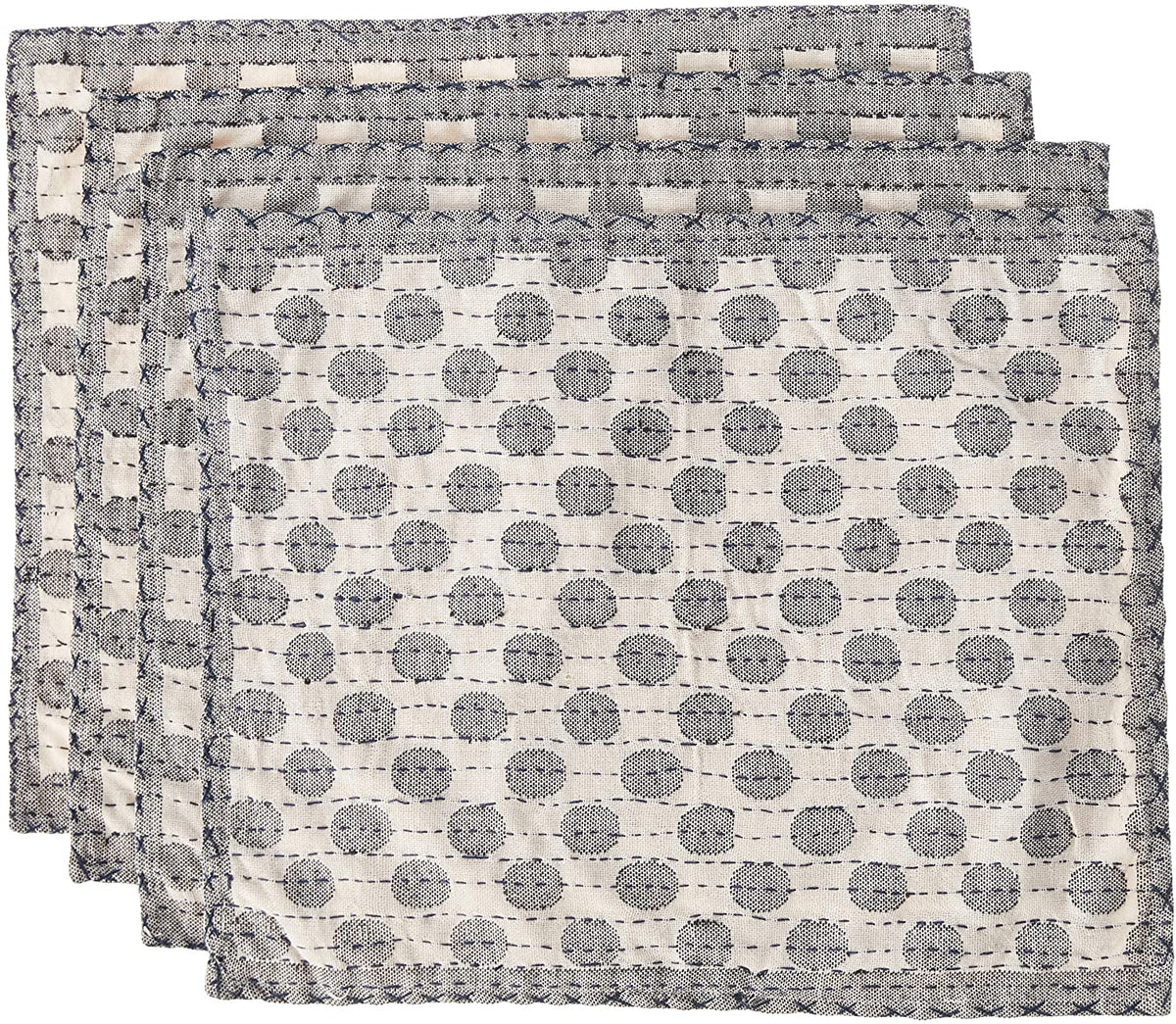 Artisan Hand Loomed Placemat - Gray Dots - 14