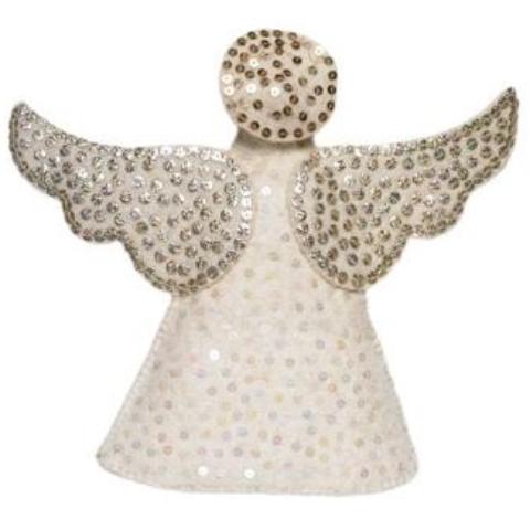 Embellished Felt Wool Holiday Tree Topper - Light the Way