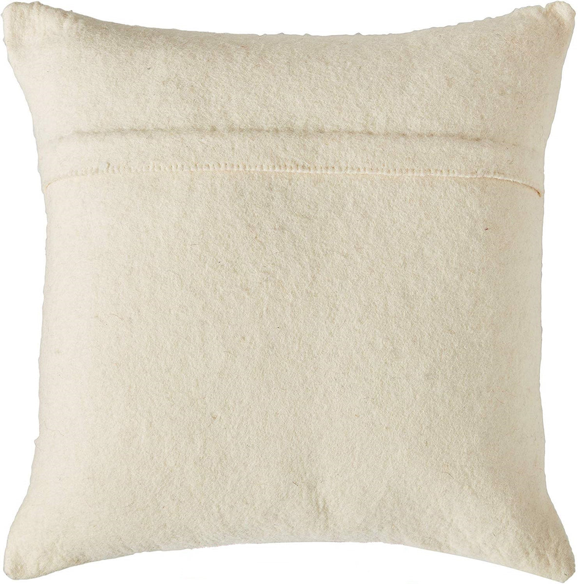 14 x 14 Cream Wool Pillow Cover - Love Woolies