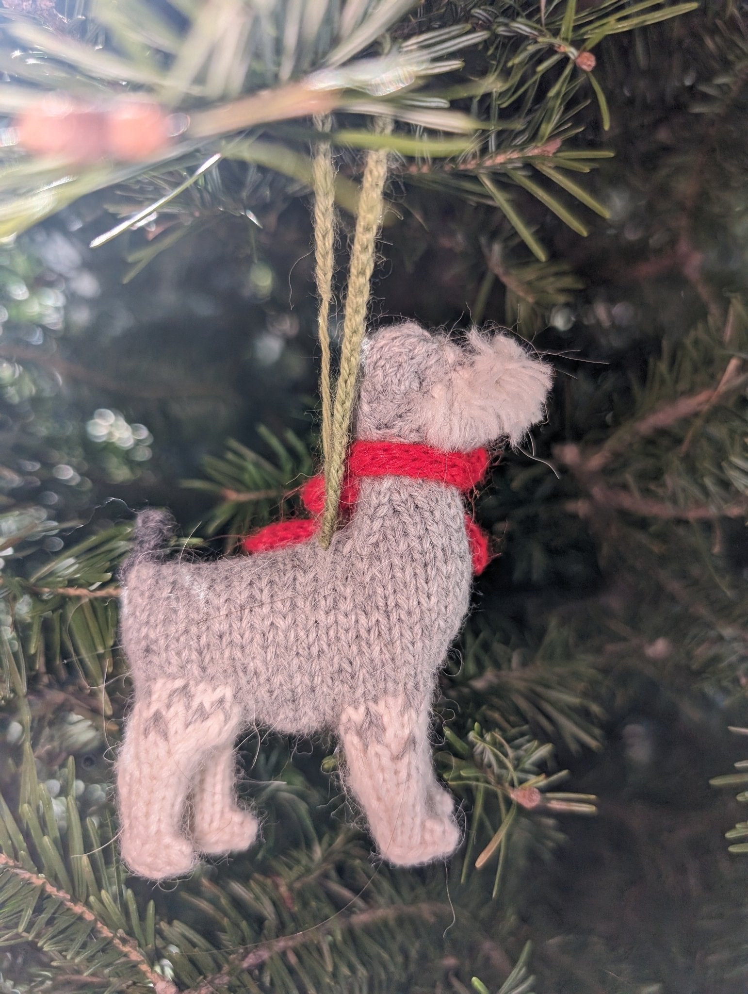 Chihuahua Dog Hand Knit Christmas Ornament Arcadia Home