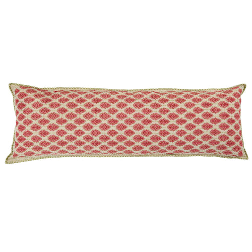 Artisan Hand Loomed Cotton Square Pillow - Indigo Blocks - 24