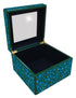 Handmade Reverse Painted Mirror Square Box Beige - Medium Arcadia Home